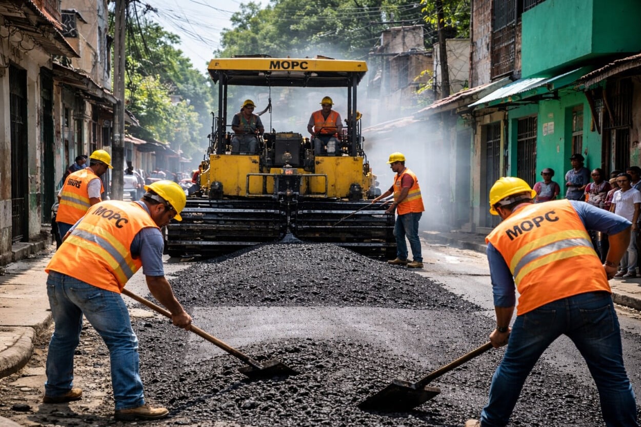 Obras Públicas detalla criterios del plan de asfaltado en comunidades necesitadas