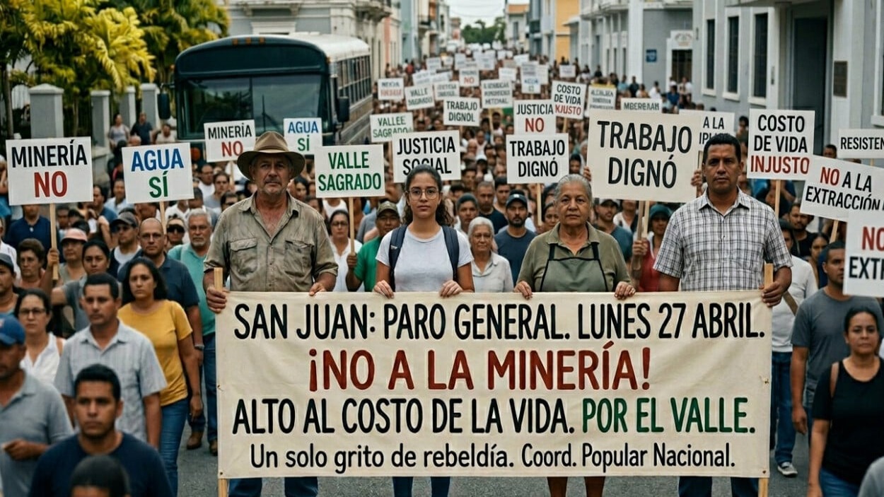 San Juan se prepara para un paro general contra proyectos mineros