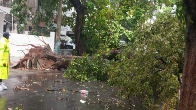 Lluvias causan obstrucciones en importantes vías del Gran Santo Domingo