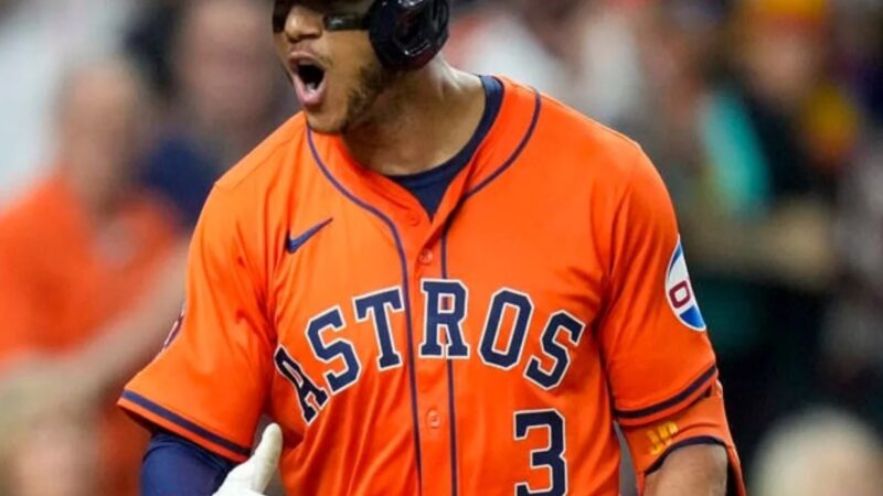 Jeremy Peña se aparta temporalmente de los Astros por lesión