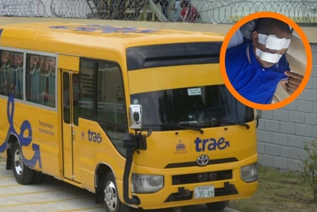 Conflicto entre motoristas y chofer de autobús escolar deja heridos