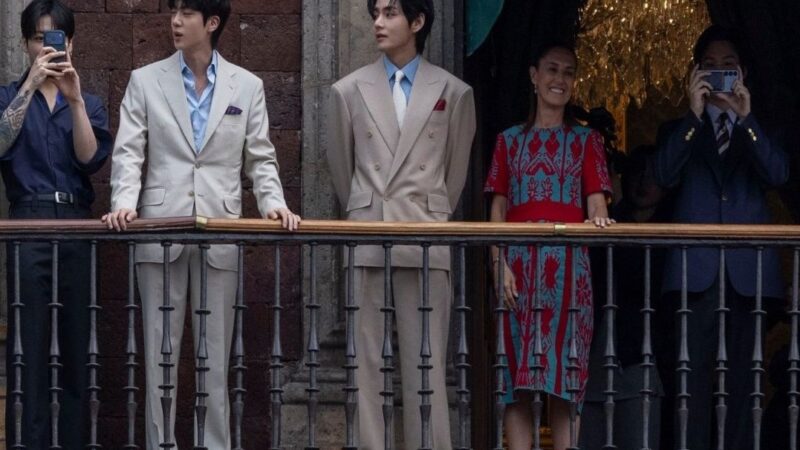 BTS comparte imágenes exclusivas de su visita al Palacio Nacional en México