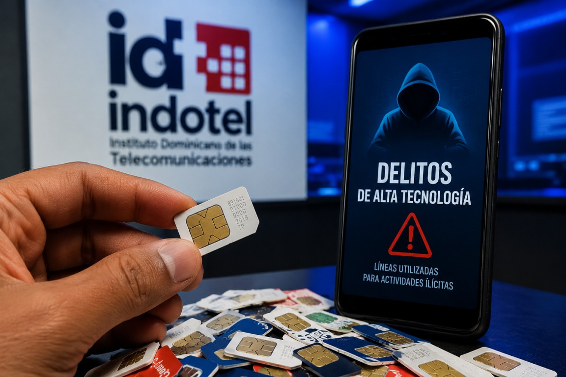 Indotel alerta sobre venta masiva de tarjetas SIM y su uso en delitos tecnológicos