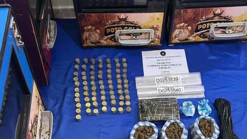 Operativo en Capotillo deja siete arrestados y más de tres mil gramos de drogas incautadas