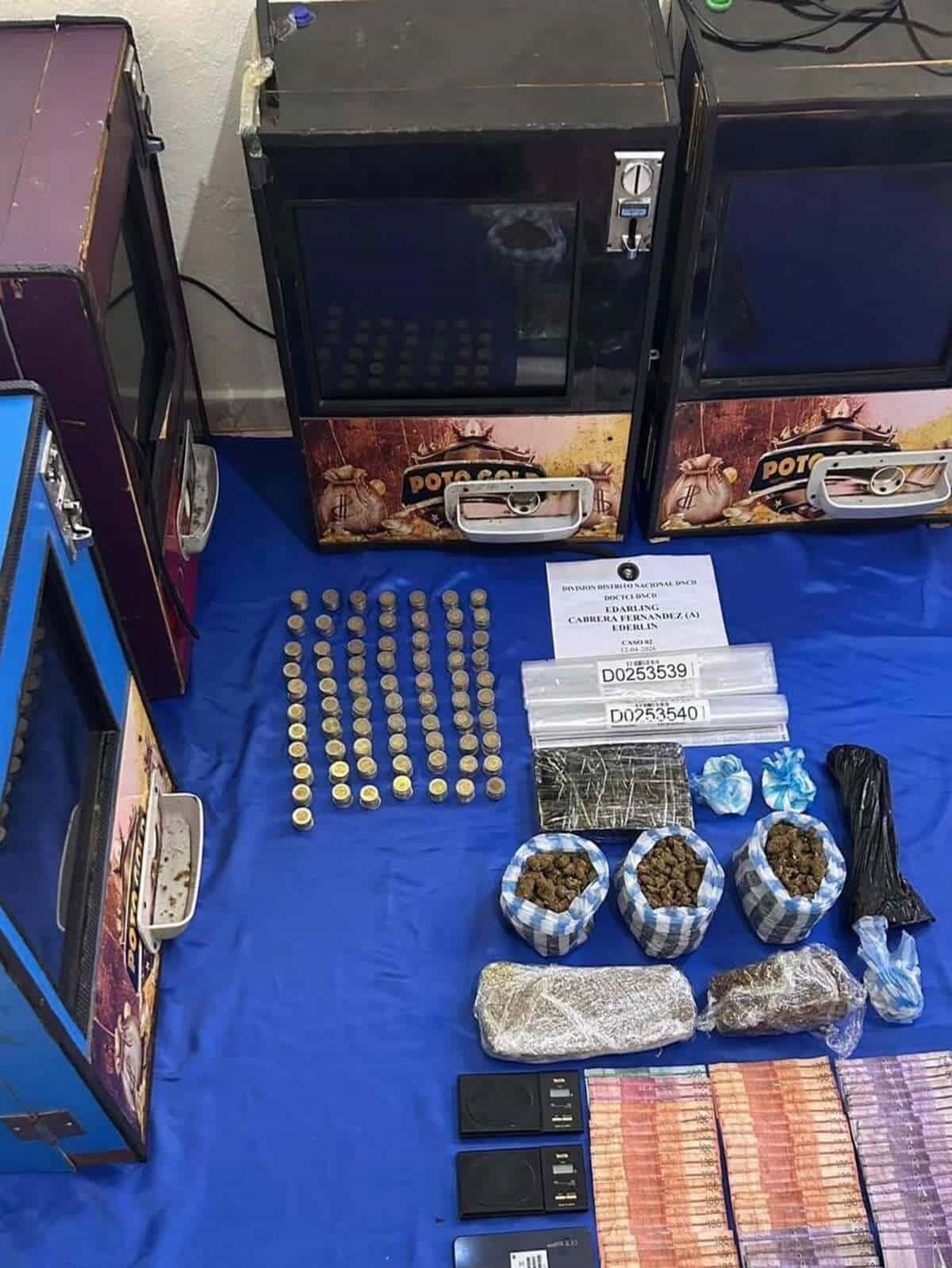 Operativo en Capotillo deja siete arrestados y más de tres mil gramos de drogas incautadas