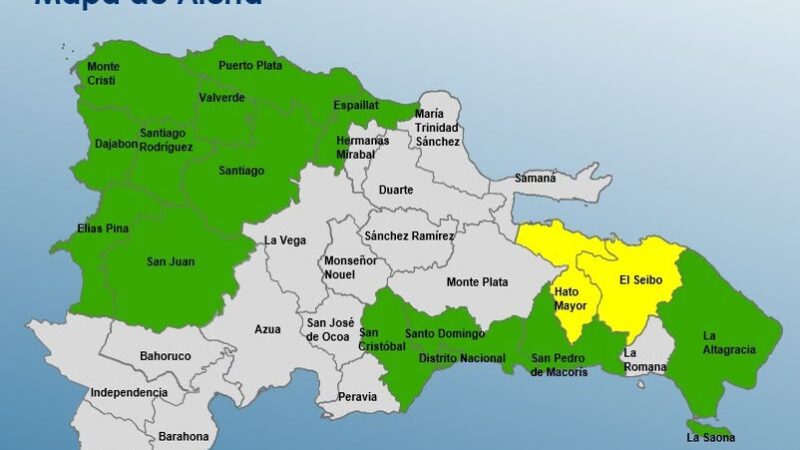 COE Amplía Alertas Meteorológicas a 16 Provincias por Vaguada
