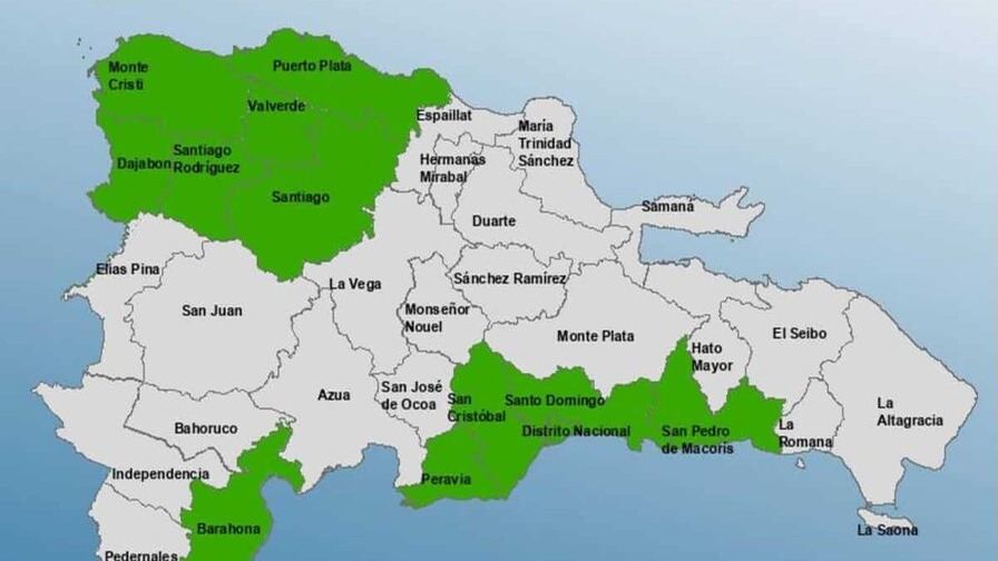 COE Mantiene Alerta Verde en Varias Provincias por Condiciones Meteorológicas