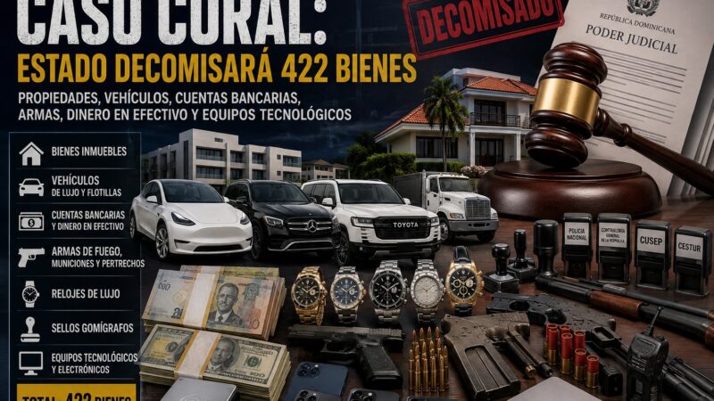 Estado Dominicano Confisca 422 Bienes en el Caso Coral
