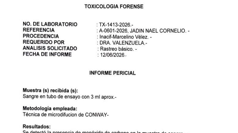 Inacif Confirma Intoxicación por Monóxido de Carbono en Tragedia de Piantini
