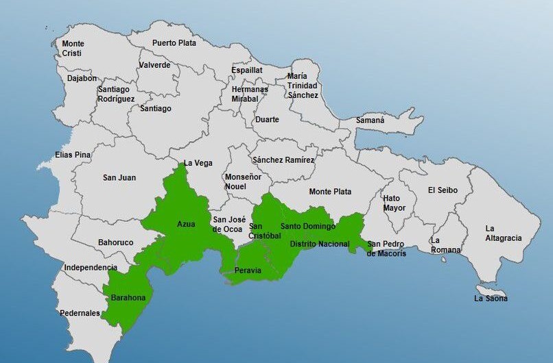 COE Declara Alerta Verde en Seis Provincias por Onda Tropical