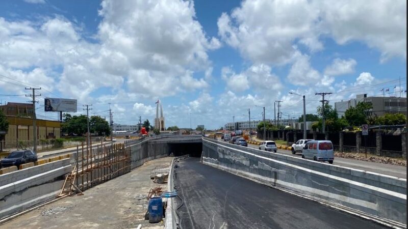 Avanza la obra del túnel en la Luperón con 27 de Febrero para aliviar el tráfico en la Plaza de la Bandera