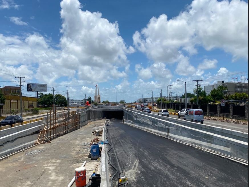 Avanza la obra del túnel en la Luperón con 27 de Febrero para aliviar el tráfico en la Plaza de la Bandera