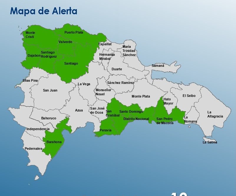 COE Reduce Alertas en Provincias por Mejora Climática