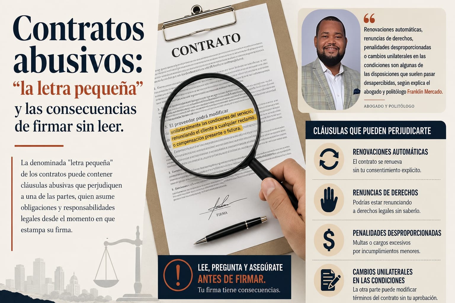 La Letra Pequeña en los Contratos: Un Riesgo Legal Inadvertido
