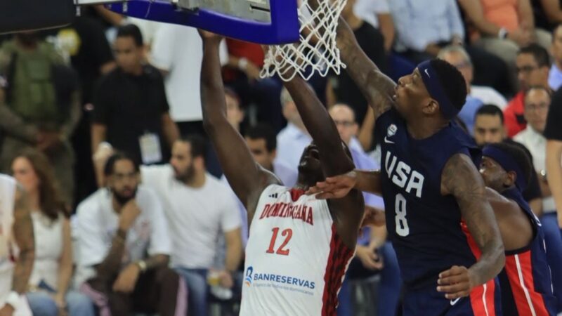Dominicana cae ante EE.UU. en emocionante clasificatorio de baloncesto