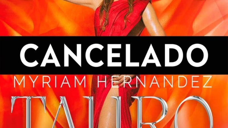 Cancelación del Concierto de Myriam Hernández en Santo Domingo