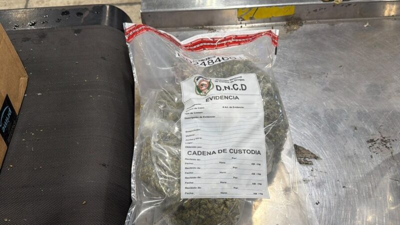 Desmantelan Envío de Marihuana en el Aeropuerto Las Américas