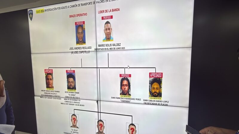 Desmantelan Banda Criminal Tras Asalto a Camión de Valores en Monte Plata