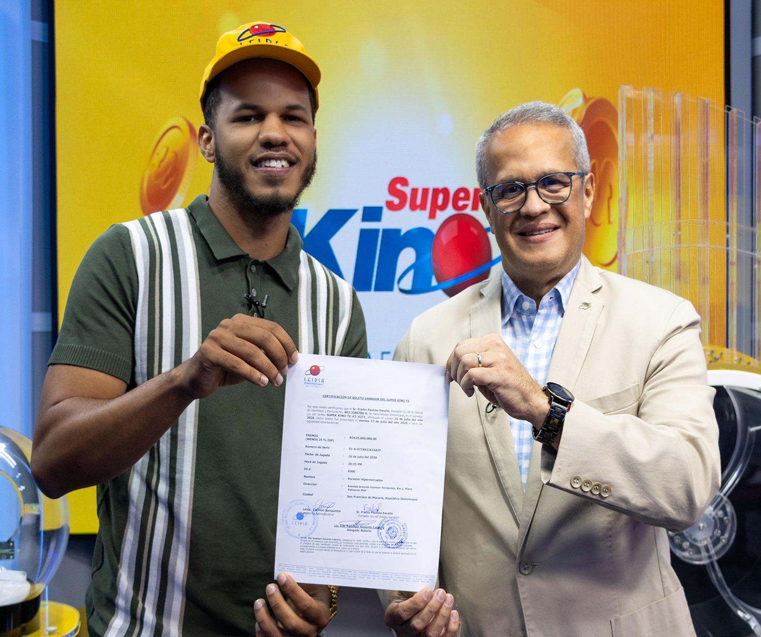 Emprendedor Dominicano Gana 25 Millones en el Súper Kino de LEIDSA