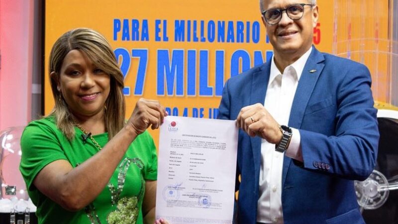 Dominicana en España Gana 27 Millones con el Loto de LEIDSA