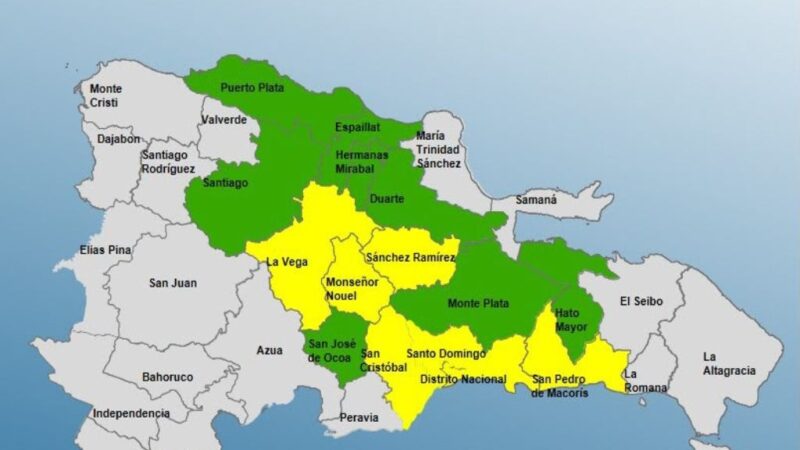 COE Mantiene Alerta en 15 Provincias por Intensas Lluvias