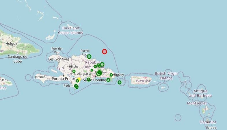 Sismo de Magnitud 3.6 Sacude el Noreste de Cabrera sin Reportes de Daños