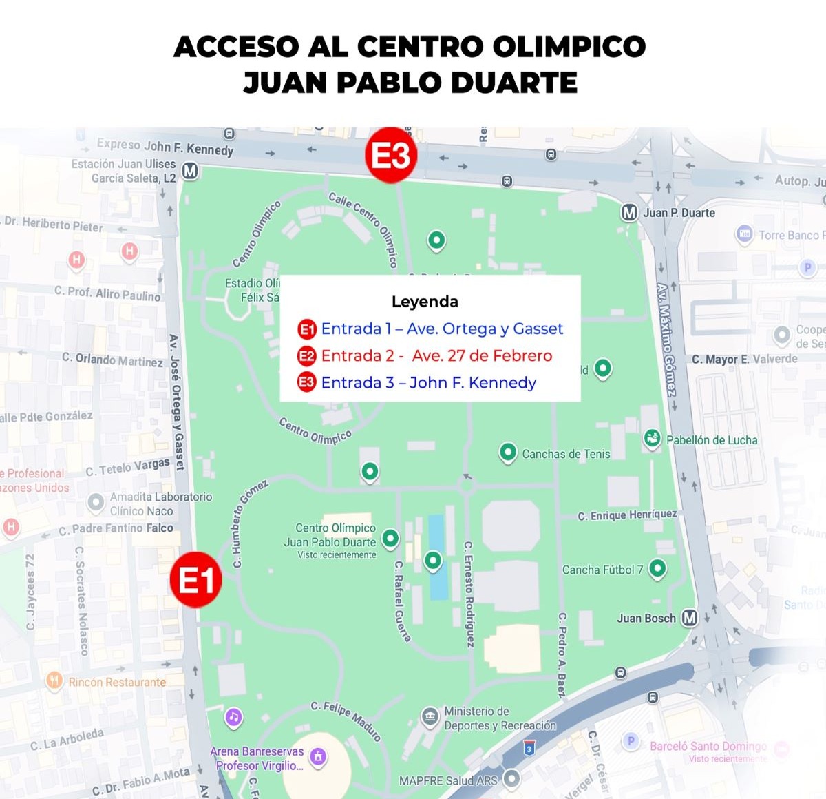 Guía para Acceder al Estadio Olímpico Félix Sánchez en la Inauguración de Santo Domingo 2026