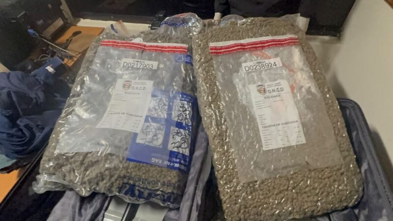 DNCD Confisca 28 Libras de Marihuana en el Aeropuerto de Las Américas