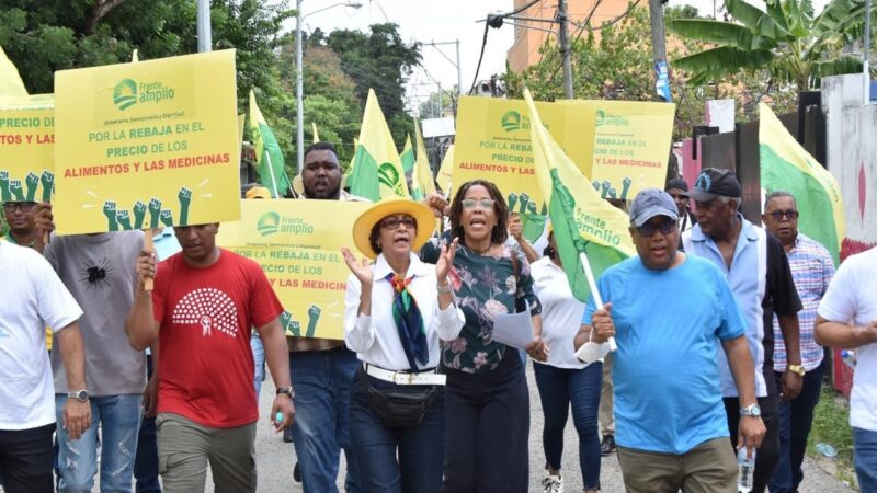 Frente Amplio intensifica protestas en Santo Domingo Norte por el alto costo de la vida