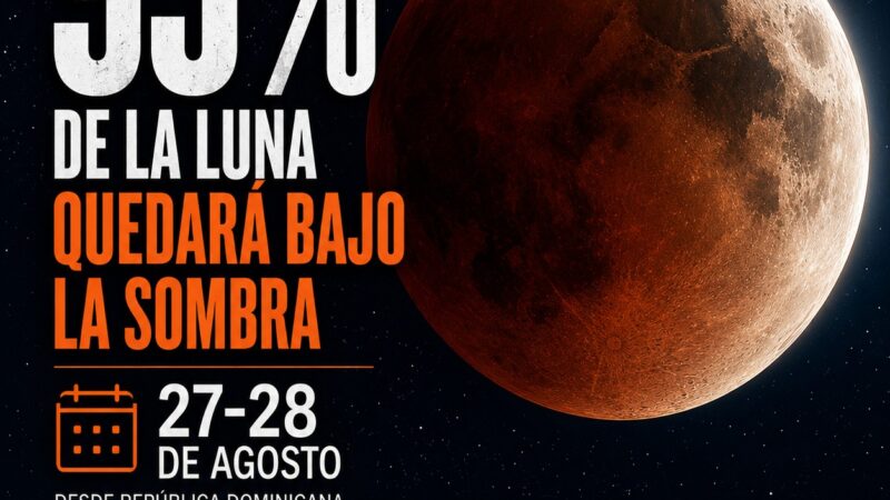 República Dominicana se prepara para un impresionante eclipse lunar parcial