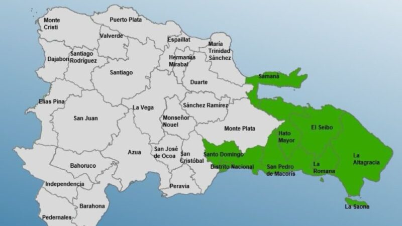 Alerta Verde en Siete Provincias por Onda Tropical en República Dominicana