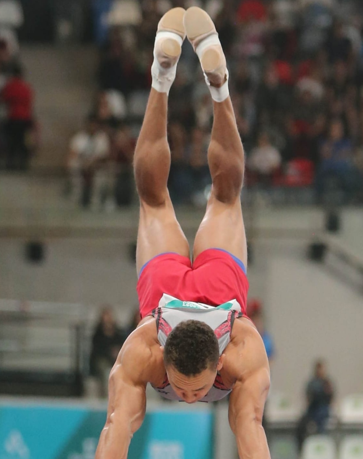 Lesión en el Tobillo Deja Fuera de Competencia al Gimnasta Audrys Nin Reyes