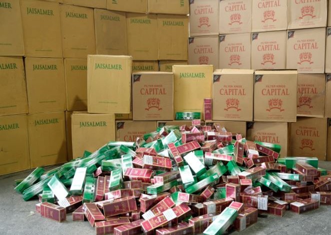 Aduanas Destruye Millonaria Carga de Cigarrillos Ilegales