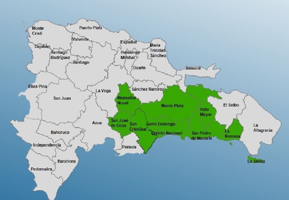 COE Declara Alerta Verde en Ocho Provincias y el Distrito Nacional por Lluvias Intensas