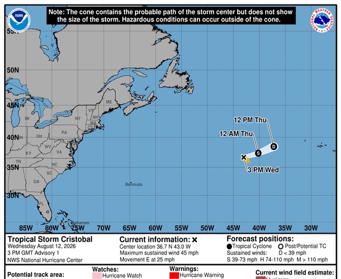 Tormenta Cristóbal No Amenaza a República Dominicana