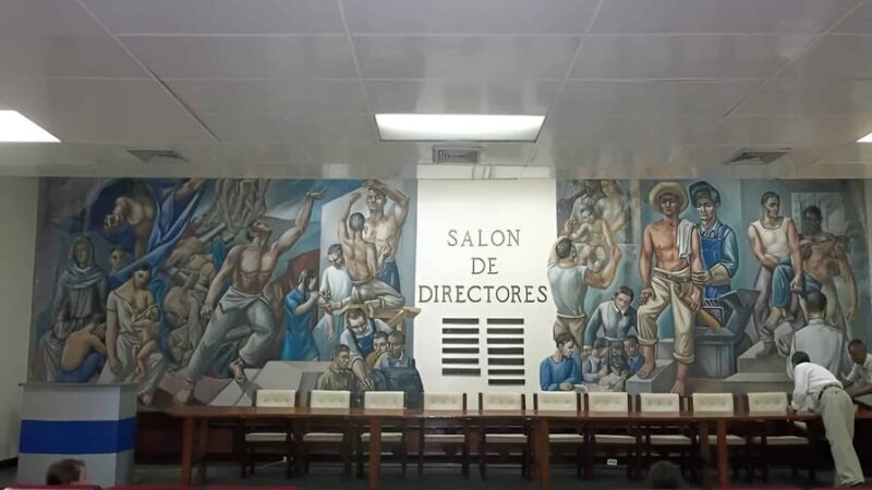 Mural de José Vela Zanetti en Peligro de Deterioro en Santo Domingo