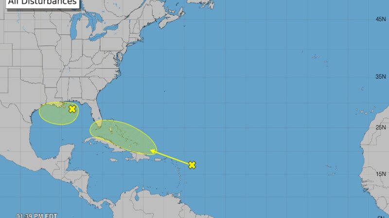 Remanentes de Dolly se acercan a las Antillas con lluvias y vientos