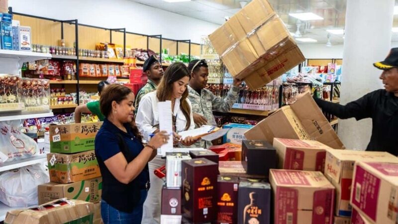 Gran Operativo en Villa Consuelo: Incautan Mercancías Ilícitas Chinas