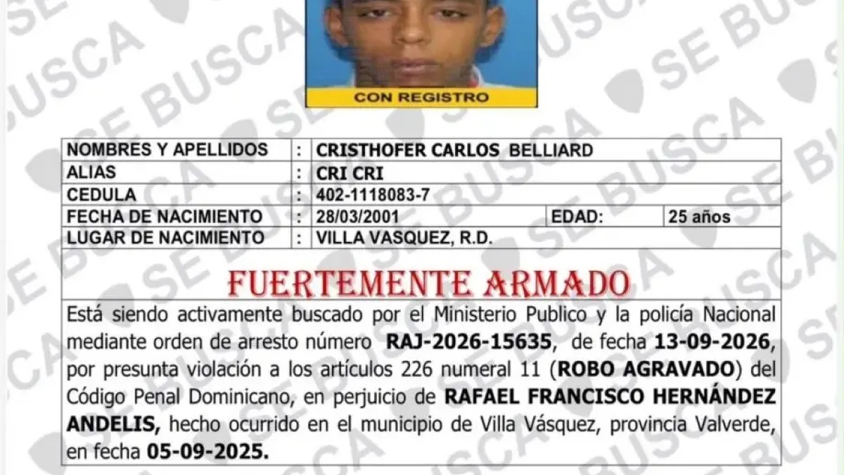 Presunto Delincuente Muere en Enfrentamiento con la Policía en Villa Vásquez