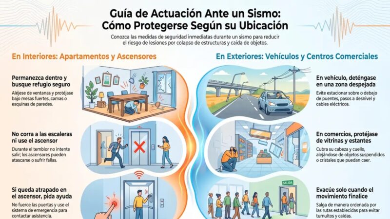 Guía de Seguridad: Qué Hacer Durante un Sismo en Espacios Cerrados
