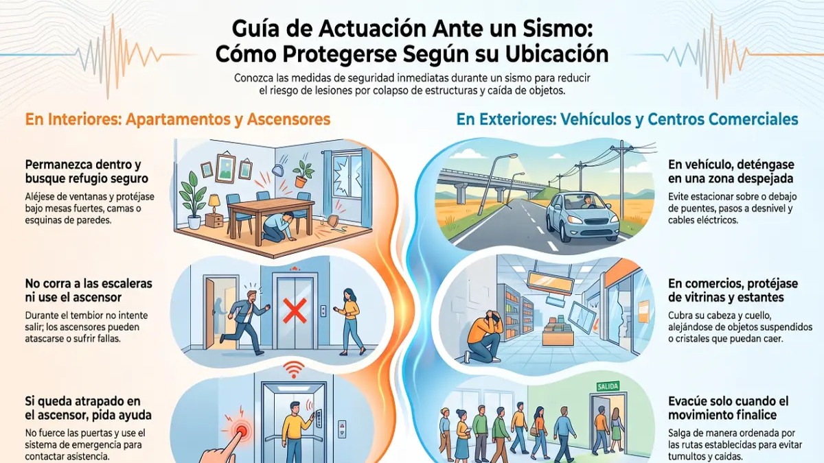 Guía de Seguridad: Qué Hacer Durante un Sismo en Espacios Cerrados