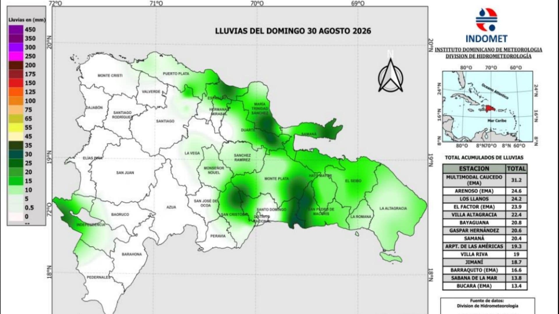 Intensas Lluvias Azotan San Cristóbal y Santo Domingo Norte
