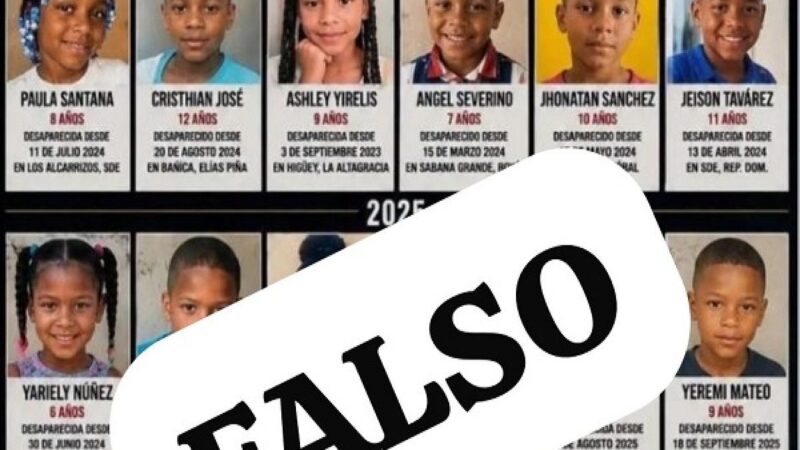 Policía Nacional Desmiente Lista Viral de Niños Desaparecidos en República Dominicana