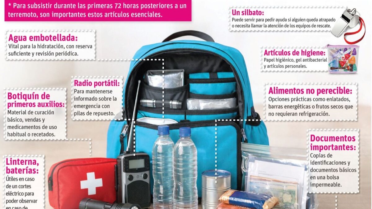 Preparación Sísmica: La Importancia de una Mochila de Emergencia