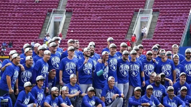 Los Dodgers Celebran su Quinto Título Consecutivo en el Oeste de la Liga Nacional