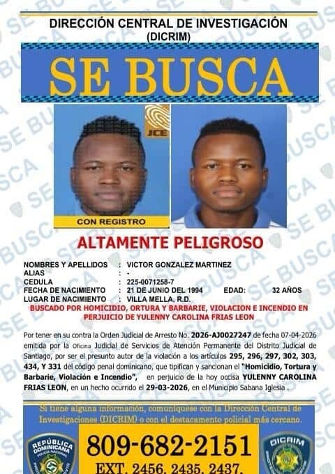 Policía Nacional Intensifica Búsqueda de Siete Fugitivos por Homicidios en Santiago