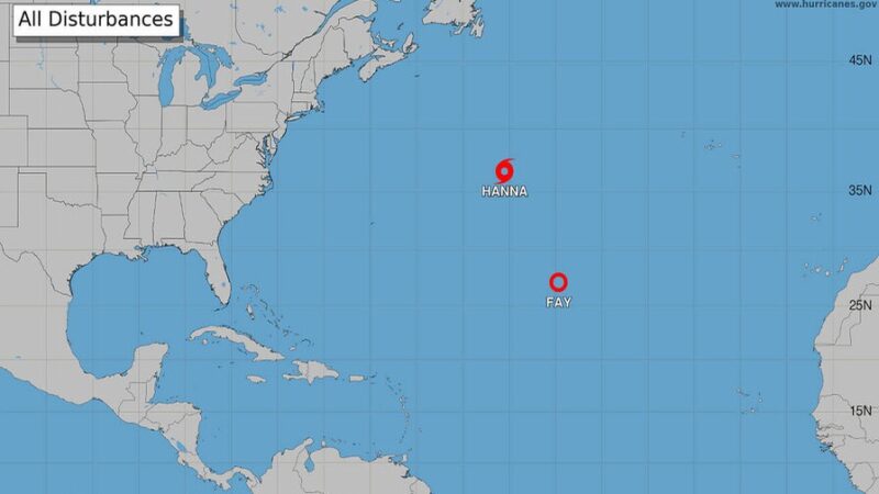 Tormenta Tropical Hanna se Forma en el Atlántico sin Amenazas Inmediatas