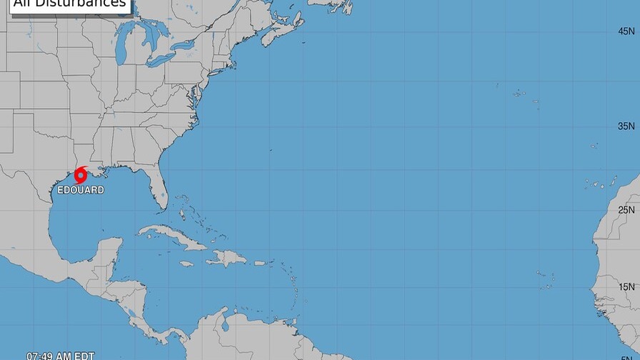 Tormenta Edouard se Intensifica Rumo a Texas y Luisiana
