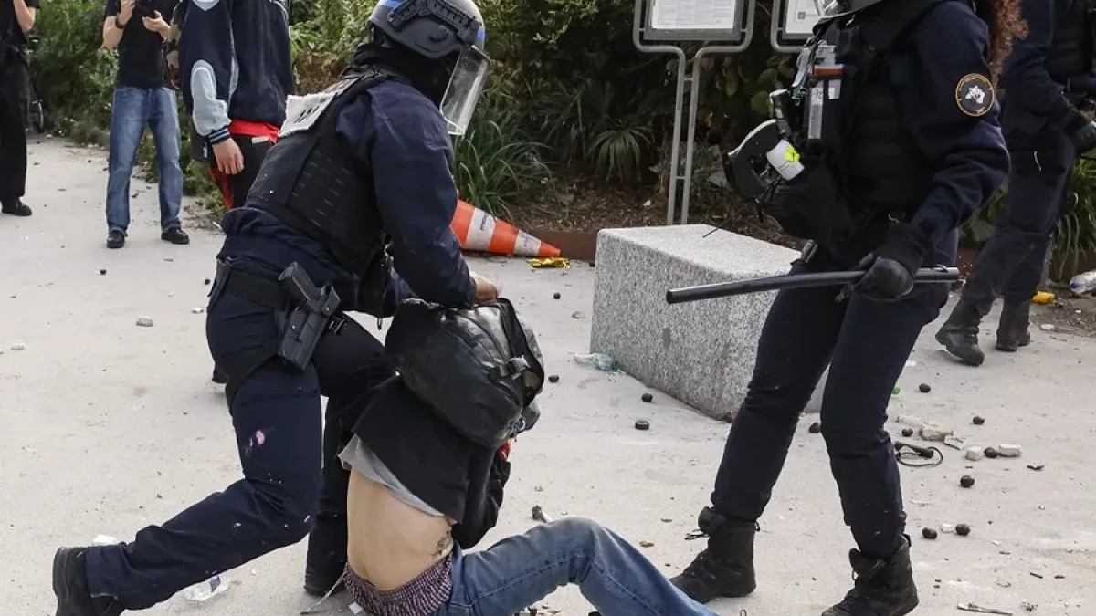 Ola de Detenciones en Protestas Estudiantiles en Francia: Un 86% de Menores Involucrados