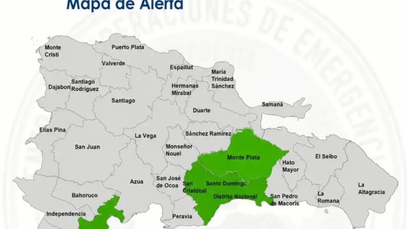 Cinco Provincias en Alerta Verde por Onda Tropical y Vaguada